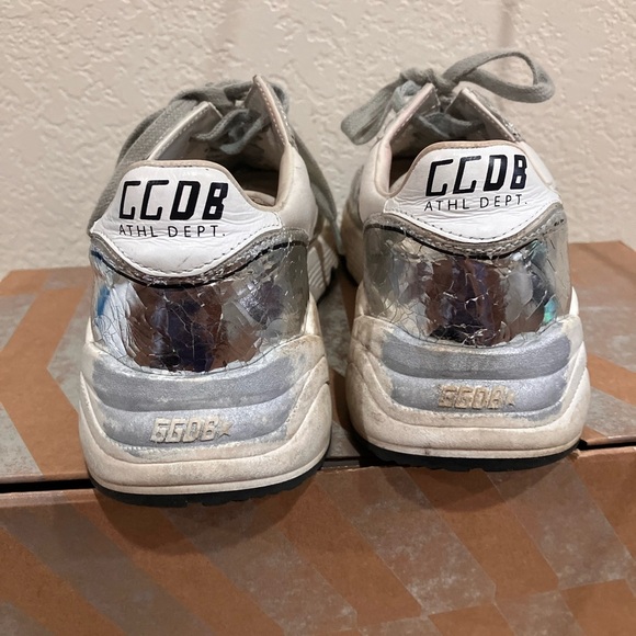 Golden Goose Sole Cole Running Shoe white-silver crack - Picture 3 of 16